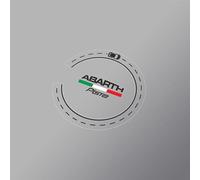 VAPORVERSE Adesivo con Logo per Auto per Abarth 595 695 595 Esseesse Competizione Turismo Scorpioneora Pista, Adesivi con Emblema Segno Badge Adesivo Accessori Auto,Black-Pista