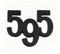 VAPORVERSE Adesivo con Logo per Auto per Abarth 595 695 Tunismo Esseesse Competizione, Adesivi con Emblema Segno Badge Adesivo Accessori Auto,595-Black