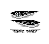 VAPORVERSE Adesivo con Logo per Auto per MG 5 MG5 Sedan 2021 2022 2023 2024, Adesivi con Emblema Segno Badge Adesivo Accessori Auto,12×3.3cm