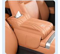 VAPORVERSE Copri Bracciolo Auto per Mazda Spiano (F21) 2002-2008 Hatchback, Copertura per Bracciolo Coperchio Protezione della Scatola Console Accessori Interno,Light Orange