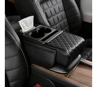 VAPORVERSE Cuscino Bracciolo per Suzuki Ignis II 2020-2024, Console Centrale Copertura Memory Foam Imbottitura Auto Poggiagomiti Interni Tappetino Protettivo Nero