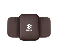 VAPORVERSE Cuscino per Braccioli Auto per Suzuki Baleno I 2015-2019 2019-2022, Cuscinetto Console Auto Console Cuscino Protettivo per Box Bracciolo Accessori Auto,Brown