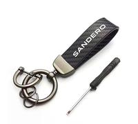 VAPORVERSE Portachiavi per Auto per Dacia Sandero Stepway 3 2020-2023 2024 Accessori, Porta-Chiavi di Ricambio Auto Portachiavi per Uomini e Donne,Carbon Fiber Look