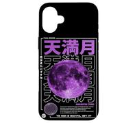 vaporwave anime moon estetico in streetwear retrò 80's 90's Custodia per iPhone 16 Plus