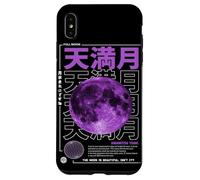 vaporwave anime moon estetico in streetwear retrò 80's 90's Custodia per iPhone XS Max