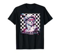 Vaporwave David Glitch Art Aesthetic Retrowave Anni '80 '90 Maglietta