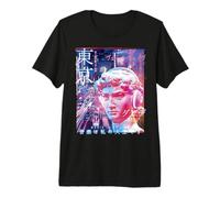 Vaporwave Maglietta Statua Greca Cyberpunk Giapponese Maglietta Premium
