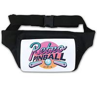 Vaporwave - Marsupio estetico in stile retrò con flipper, colore: bianco