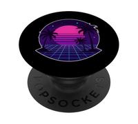 Vaporwave Palm Night PopSockets PopGrip Adesivo