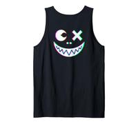Vaporwave Psychedelic Face Halloween Techno EDM (sul Retro) Canotta