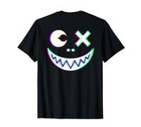 Vaporwave Psychedelic Face Halloween Techno EDM (sul Retro) Maglietta