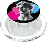 Vaporwave Statua Testa Retro Geometrica Astratta Arte Elegante PopSockets PopGrip per MagSafe