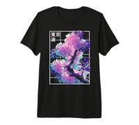 Vaporwave Synthwave Giapponese 80s 90s Tokyo Anime Manga Maglietta Premium