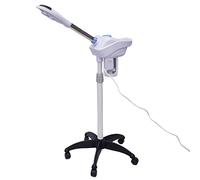 Vapozon - Macchina a vapore 2 in 1, 750 W Spa Salon, dispositivo combinato Vapozon, lampada a lente d'ingrandimento, umidificatore a vapore, regolabile in altezza