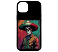 Vaquero messicano Rodeo Dia De Los Muertos Style Custodia per iPhone 14 Plus