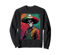 Vaquero Messicano Rodeo Dia De Los Muertos Style Felpa