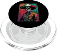 Vaquero messicano Rodeo Dia De Los Muertos Style PopSockets PopGrip per MagSafe