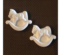 Vaquerprofumatori oggettistica profumata in Gesso (LD2006) Cavallino A Dondolo pz 24 CM4,5X3