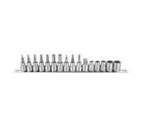 Var Attrezzo Socket And Bit Set 3/8 Silver