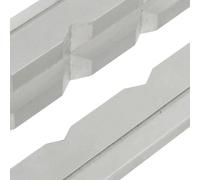 Var Banco Da Lavoro Set Of 2 Aluminium Jaws For Bench Vise Grey