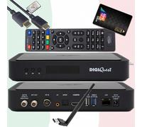 VAR - DIGIQuest 4K UHD Q80 Combo con scheda Tivusat 4K (Q99 + Tivu 4K Card + WiFi)