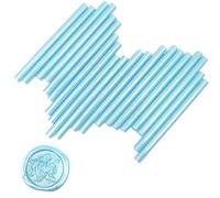 Varacl - Bastoncini di colla a caldo per sigillo di lettere, ideali per inviti di matrimonio, buste, postali di lumaca, cartoline, biglietti di auguri, idee regalo, 7 x 100 mm, 20 pezzi (blu)