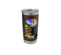 Varano Lucertola Reptile Drago di Komodo Drago a Bande Drago Bicchiere termico in acciaio inox doppia parete