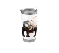 Varano Lucertola Reptile Drago di Komodo Drago a Bande Drago Bicchiere termico in acciaio inox doppia parete