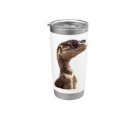 Varano Lucertola Reptile Drago di Komodo Drago a Bande Drago Bicchiere termico in acciaio inox doppia parete