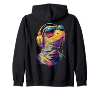 Varano Lucertola Reptile Drago di Komodo Drago a Bande Drago Felpa con Cappuccio