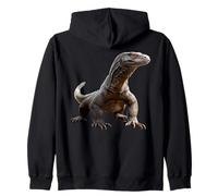 Varano Lucertola Reptile Drago di Komodo Drago a Bande Drago Felpa con Cappuccio