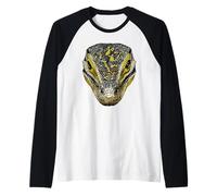 Varano Lucertola Reptile Drago di Komodo Drago a Bande Drago Maglia con Maniche Raglan