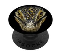Varano Lucertola Reptile Drago di Komodo Drago a Bande Drago PopSockets PopGrip Adesivo