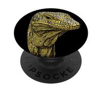 Varano Lucertola Reptile Drago di Komodo Drago a Bande Drago PopSockets PopGrip Adesivo