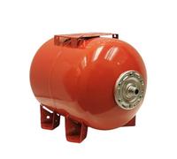 VAREM Caldaia a Membrana 80 L Orizzontale - Serbatoio a pressione da 10 bar per impianto idrico domestico e pompa da giardino - Connettore tubo in acciaio inox 1" - Made in Italy - Rosso
