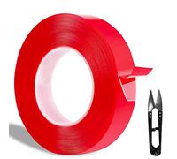 VARGORT Nastro biadesivo extra forte in acrilico transparente, resistente al calore/nano magic tape nastro biadesivo trasparente per una tenuta durevole e forte! Larghezza (25mmx11m)