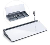 Varhomax Lavagna in vetro per archiviazione desktop grigia