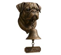 Vari campanelli di benvenuto per cani, campanelli decorativi vintage rustici a tema animale, campanelli per portico, testa di cane, per cancello, giardino, cortile, casa