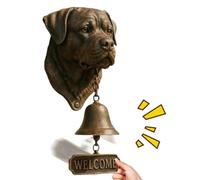 Vari campanelli di benvenuto per cani divertenti a tema animale vintage | Campanello a testa di cane per portico giardino cortile casa sicurezza stanza Rottweil