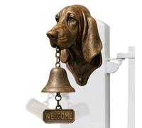 Vari campanelli di benvenuto per cani, rustici, da parete, vintage, a tema | Campana a forma di testa di cane, decorazione da parete per cancello, portico, cortile, stanza di sicurezza