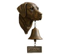 Vari campanelli di benvenuto per cani, stile vintage, rustico, a tema | Campanello per portico con testa di cane per cancello, portico, cortile, stanza di sicurezza domestica