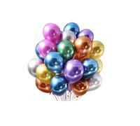 [VARI COLORI] 50 Palloncini Metallizzati 35 cm - Gonfiabili Compleanno Feste