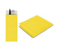 [VARI COLORI] KIT 100 TOVAGLIE 100x100 cm + 100 BUSTE PORTAPOSATE 11x25 cm TNT