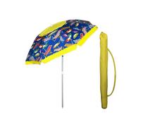 VIRSUS Ombrellone da Spiaggia con Cupola Antivento 985, Diametro 200 cm, 8 Stecche in Fibra Vetro, Tessuto Poliestere 440gr, Asta da 32 mm e Snodo, Ombrello Mare con Sacca Tracolla (Blu)