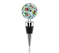 Vari dipinti di bacche tappi per vino decorativi a prova di perdite tappi per bottiglie di vino riutilizzabili eleganti tappi per vino tappi per vino per regali, bar, feste, matrimoni