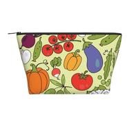Vari modelli di verdure, Borsa da toilette Borsa per trucco Borsa per cosmetici Borsa da toilette da viaggio portatile