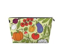 Vari modelli di verdure, Borsa da toilette Borsa per trucco Borsa per cosmetici Borsa da toilette da viaggio portatile