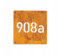 VARI NUMERI CIVICI TARGA CON TARGA CORTEN ROMA RUGGINE