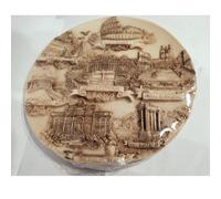 VARI PIATTI RESINA DA DIPINGERE COMACCHIO MANGHERINI SOUVENIR MADE IN ITALY XX
