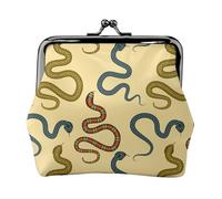 Vari portamonete a forma di serpente, portamonete con chiusura a bacio, piccolo portamonete in pelle PU per le donne